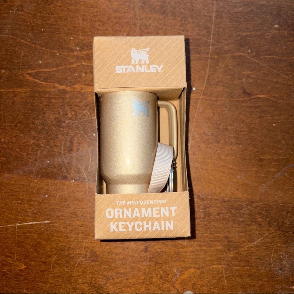 Stanley Cream Ornament Keychain